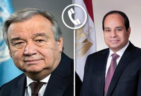 الرئيس عبد الفتاح السيسي وجوتيريش