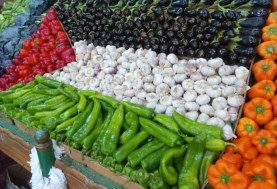 علم فلسطين بالخضروات
