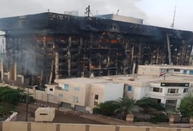 صور حريق مديرية أمن الإسماعيلية 