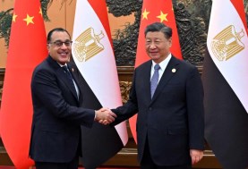 الرئيس الصيني ورئيس الوزراء المصري - ارشيفية