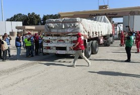 المساعدات بمعبر رفح - أرشيفية 