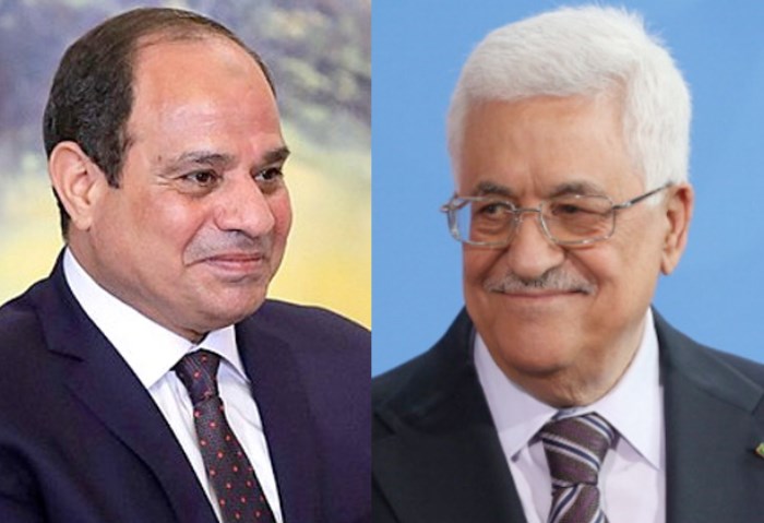 الرئيس السيسي ونظيره الفلسطيني