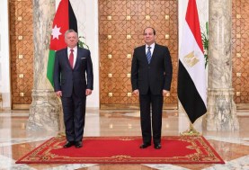 الرئيس عبد الفتاح السيسي وملك الأردن 