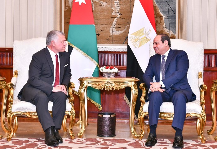 الرئيس السيسي والعاهل الأردني