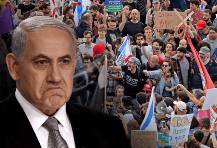 جمهور الاحتلال الإسرائيلي ضد نتنياهو