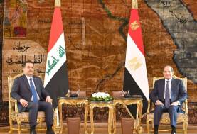 لقاء الرئيس السيسى برئيس وزراء العراق