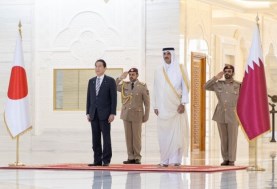 أمير قطر-رئيس وزراء اليابان