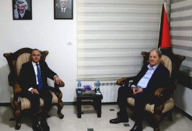  سفير مصر  برام الله ورئيس المجلس الوطني الفلسطيني