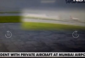 تحطم طائرة في مومباي بالهند 