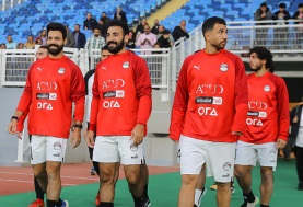 جانب من لاعبي منتخب مصر 