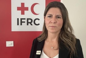 مي الصايغ مسؤولة الاتصال بالهلال الأحمر الدولي