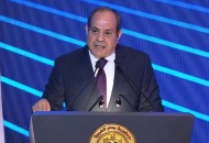 الرئيس السيسي خلال الاحتفالية بعيد الشرطة المصرية