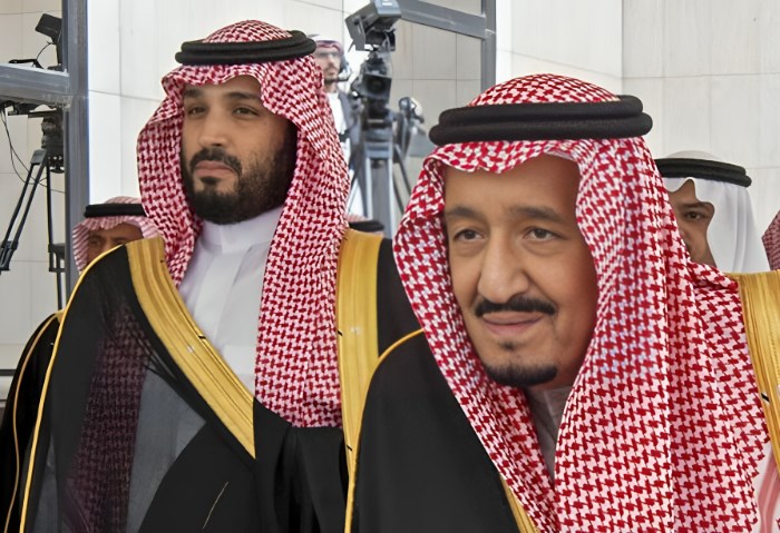 الملك سلمان بن عبد العزيز والأمير محمد بن سلمان