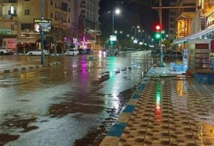 سقوط الأمطار بمطروح