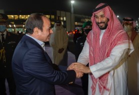 الرئيس السيسي ومحمد بن سلمان ولي العهد السعودي