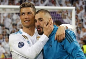 كريم بنزيما وكريستيانو رونالدو في ريال مدريد