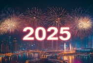 ألعاب نارية احتفالًا ب 2025