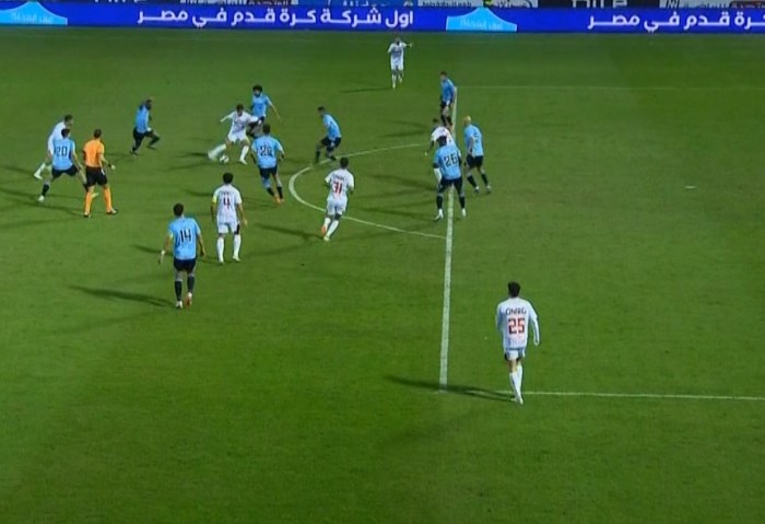 مباراة الزمالك وغزل المحلة