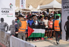 ماراثون run for Gaza 