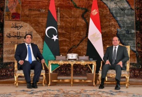 الرئيس عبد الفتاح السيسي ورئيس المجلس الرئاسي الليبي