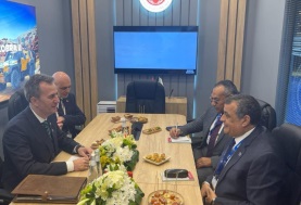 وزير الإنتاج الحربي يلتقي وزير الصناعات الدفاعية التركية