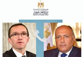 وزير الخارجية المصري ونظيره النرويجي