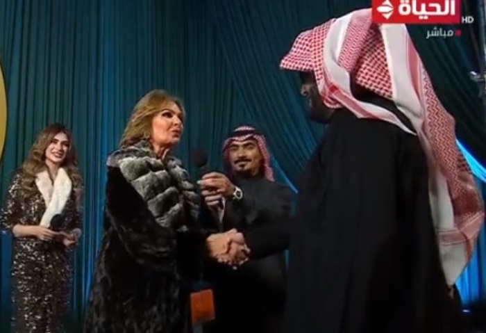 يسرا من حفل الليالي السعودية المصرية