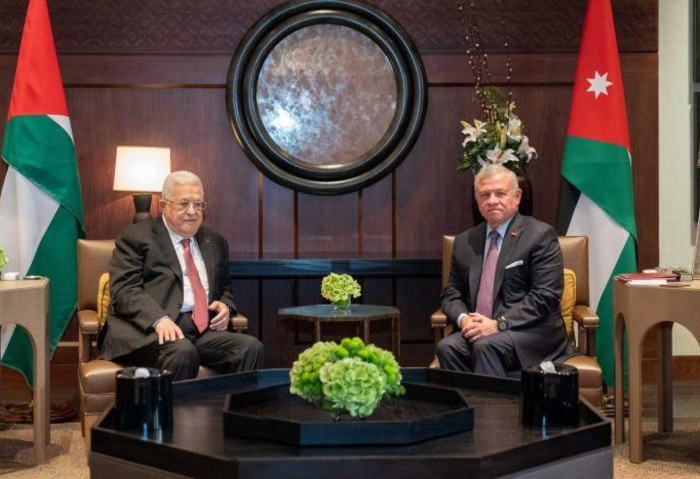 الرئيس الفلسطيني وعاهل الأردن