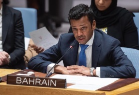 السفير جمال فارس الرويعي، المندوب الدائم لمملكة البحرين لدى الأمم المتحدة