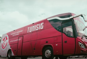 حافلة منتخب تونس في كأس العاصمة الإدارية