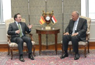 وزراء خارجية مصر وإسبانيا