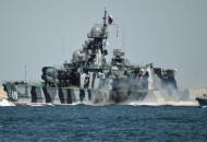 سفينة روسية في البحر الأسود - أرشيفية