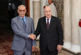 الرئيس الجزائري ورئيس بعثة البوليساريو