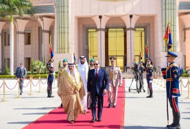 الرئيس عبد الفتاح السيسي وملك البحرين 