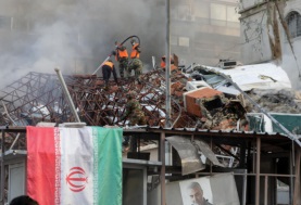 قصف السفارة الإيرانية في سوريا 