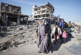 النازحين من غزة - أرشيفية 