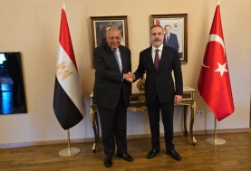 وزير الخارجية المصري ونظيره التركي