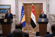 الرئيس عبد الفتاح السيسي مع نظيره البوسني 