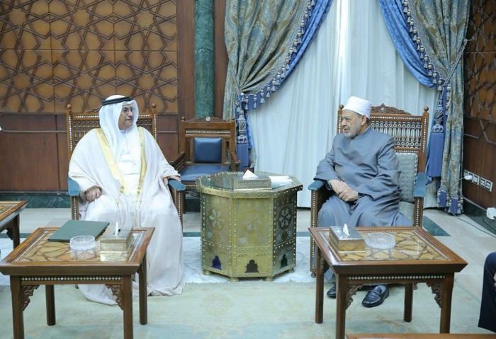  فضيلة الإمام أحمد الطيب، شيخ الأزهر الشريف مع رئيس البرلمان العربي