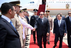 الرئيس السيسي يصل بكين