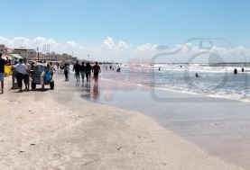 شواطئ مدينة رأس البر يوم الحادث