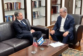 وزير الخارجية الأمريكي وبنيامين نتنياهو