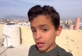 صورة من فيديو لطفل غزاوي