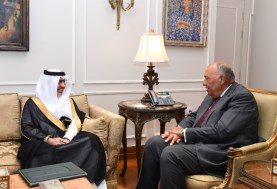 السفير السعودي مع سامح شكري