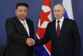 زعيم كوريا الشمالية مع نظيره الروسي 