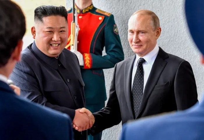 الرئيس الروسي وزعيم كوريا الشمالية 