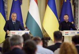 زيلينسكي مع رئيس وزراء المجري