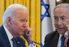 مكالمة هاتفية بين الرئيس الأمريكي جو بايدن ورئيس وزراء حكومة الاحتلال نتنياهو
