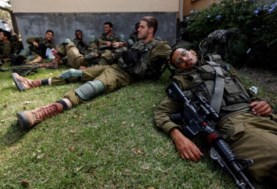 الجنود الإسرائيليين منهكين