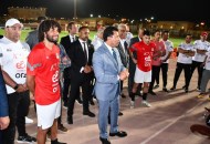 وزير الرياضة في مران المنتخب الأولمبي